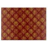Rich Holiday Damask Snijplank (Voorkant)