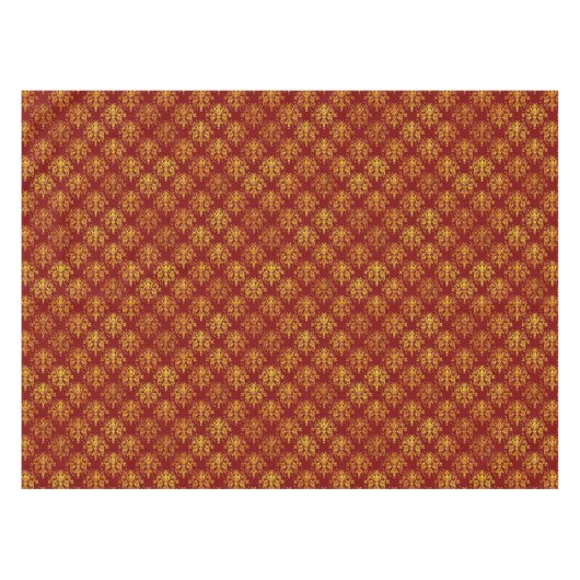 Rich Holiday Damask Tafelkleed (Voorkant (Horizontaal))