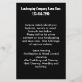 Rich Landscape Lawn Care Business Flyer (Achterkant)