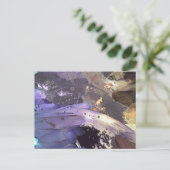 Rich Lavendar Abstract Art  Briefkaart (Staand voorkant)