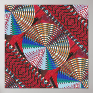 RICH Oriental ART: Sparkle CHAKRA in Silken Fabric Poster