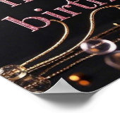 Rich Pink Blush luxe elegante extravagant Poster (Hoek)