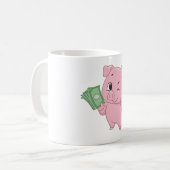 Rich Pink Pig Koffiemok (Voorkant links)