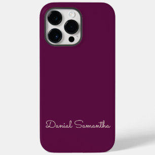 Rich Purpule Aangepaste naam Gepersonaliseerd Case-Mate iPhone 14 Pro Max Hoesje