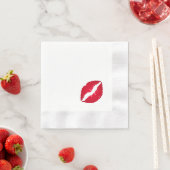 Rich Red Lipstick Kiss Stain Servetten (Insitu)