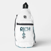 RICH Sling Bag Trend Abstract Blue Ocean (Voorkant)