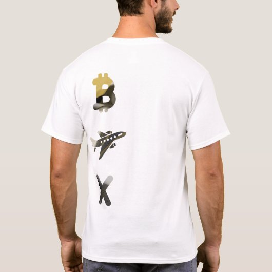 RICH T-Shirt Trend Abstracte Kunst Zwart Wit Goud (Achterkant)