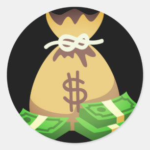 Rich Vibes   Postbus Emoji Ronde Sticker