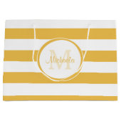 Rich Yellow Monogram met verse, even strepen Large Cadeautasje (Voorkant)