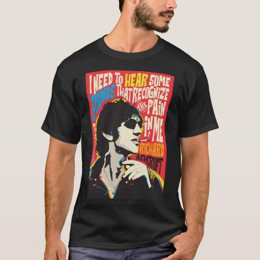 Richard Ashcroft Pop Art Citation T-shirt classiqu (Devant)