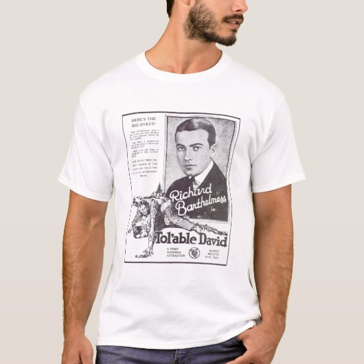 Richard Barthelrotzooi Tol'Able David stomme film T-shirt (Voorkant)