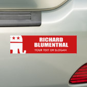 RICHARD BLUMENTHAL VOOR SENAAT BUMPERSTICKER (Op auto)