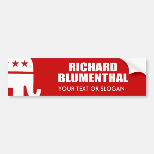 RICHARD BLUMENTHAL VOOR SENAAT BUMPERSTICKER (Voorkant)