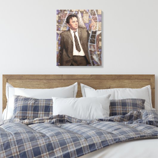 Richard Burton Portrait Painting Old Hollywood Canvas Afdruk (Insitu (Slaapkamer))