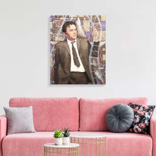 Richard Burton Portrait Painting Old Hollywood Canvas Afdruk (Insitu (Woonkamer))