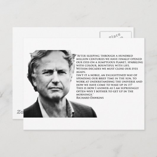 Richard Dawkins Briefkaart (Voorkant / Achterkant)