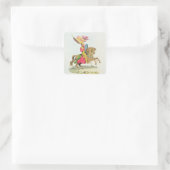 Richard Fitzhugh, Constable of Chester en Standar Vierkante Sticker (Tas)