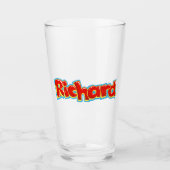 Richard graffiti glas (Voorkant)