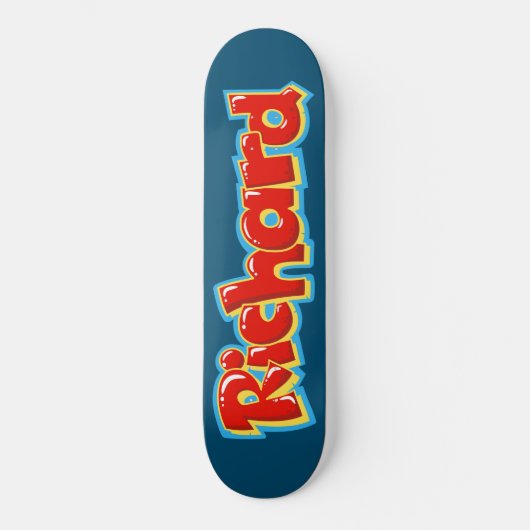 Richard graffiti skateboard (Voorkant)