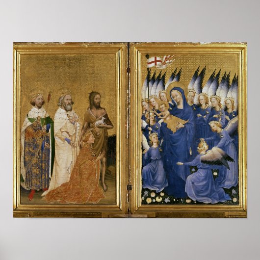 Richard II aan de Maagd en het Kind Poster (Voorkant)