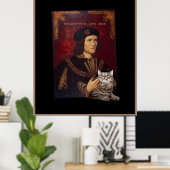 Richard III en zijn kat Poster (Thuiskantoor)