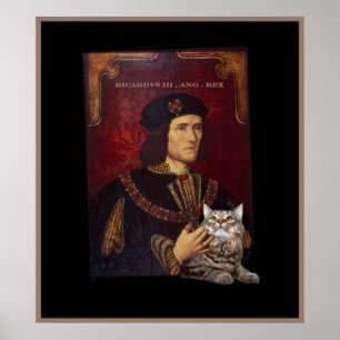 Richard III en zijn kat Poster
