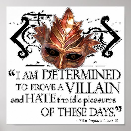 Richard III Quote Poster (Voorkant)