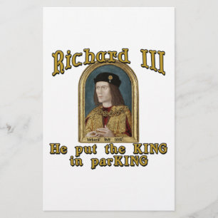 Richard III Zet de koning in het ParKING shirt