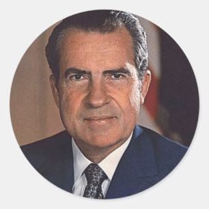 Richard M. Nixon 37 Ronde Sticker