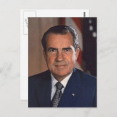 Richard M. Nixon Briefkaart (Voorkant / Achterkant)