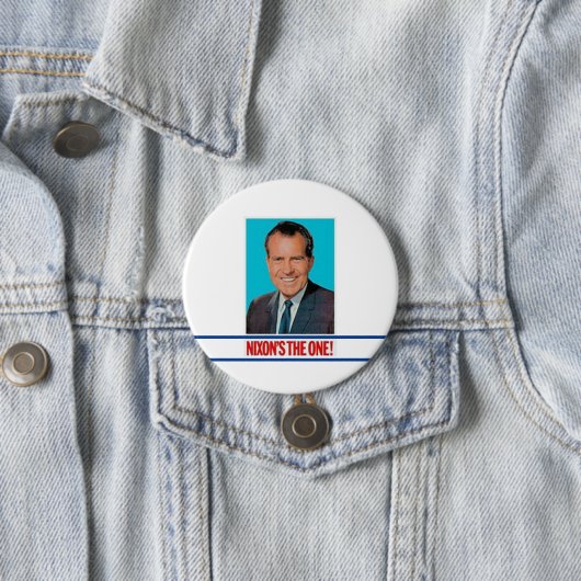 Richard M. Nixon Ronde Button 7,6 Cm (In situ)