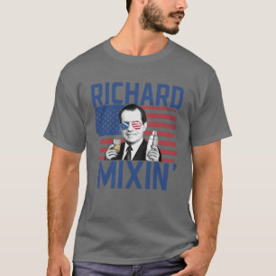 Richard Mixin 4 juli Drink President Nixon T-shirt
