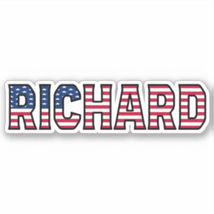 Richard Name Prénom USA Sticker Stickerset