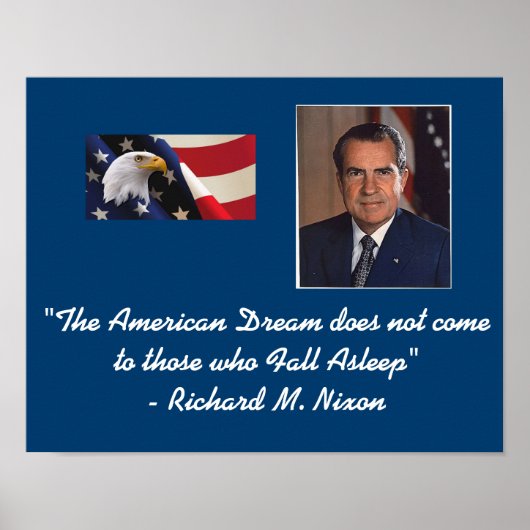 Richard Nixon American Dream Poster (Voorkant)