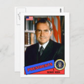 Richard Nixon Baseball Card Briefkaart (Voorkant / Achterkant)