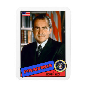 Richard Nixon Baseball Card Magneet