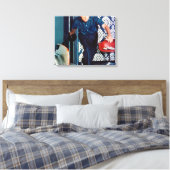 Richard Nixon Bowling Canvas Afdruk (Insitu (Slaapkamer))