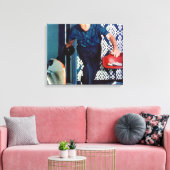 Richard Nixon Bowling Canvas Afdruk (Insitu (Woonkamer))