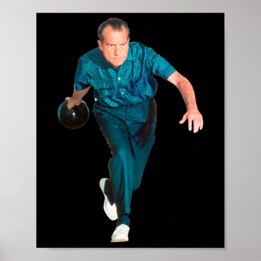 Richard Nixon Bowling  Poster (Voorkant)