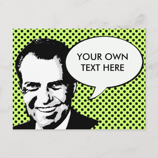 Richard Nixon Briefkaart (Voorkant)