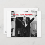 Richard Nixon "Miss Me Toch?" Funny Gifts & T - sh Briefkaart (Voorkant / Achterkant)