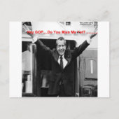 Richard Nixon "Miss Me Toch?" Funny Gifts & T - sh Briefkaart (Voorkant)