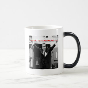 Richard Nixon "Miss Me Toch?" Funny Gifts & T - sh Magische Mok