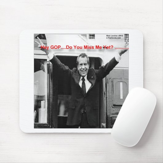 Richard Nixon "Miss Me Toch?" Funny Gifts & T - sh Muismat (Met muis)