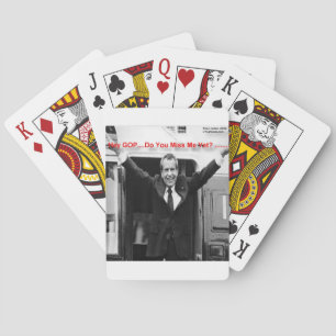 Richard Nixon "Miss Me Toch?" Funny Gifts & T - sh Pokerkaarten