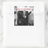 Richard Nixon "Miss Me Toch?" Funny Gifts & T - sh Vierkante Sticker (Tas)
