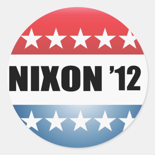 RICHARD NIXON RONDE STICKER (Voorkant)