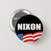 RICHARD NIXON-verkiezingstandar Ronde Button 5,7 Cm (Voorkant /achterkant)