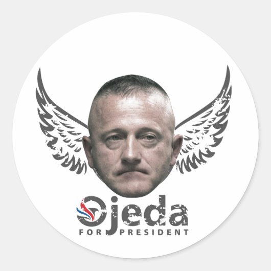 Richard Ojeda 2020 Ronde Sticker (Voorkant)