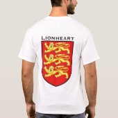 Richard the Lionhart Coat of Arms Shirt (Achterkant)